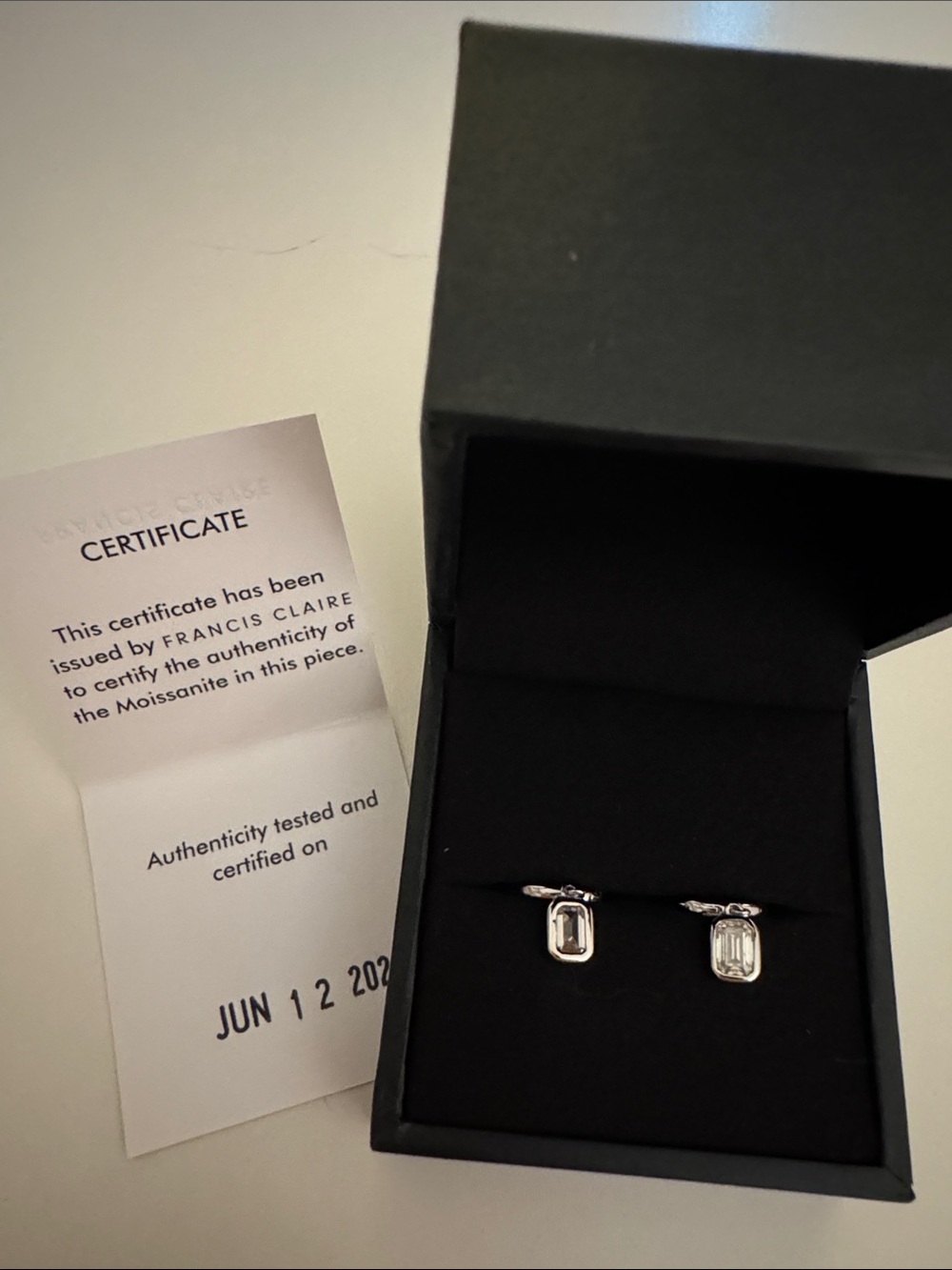 Moissanite Earrings - 1 CT D-color Gemstone